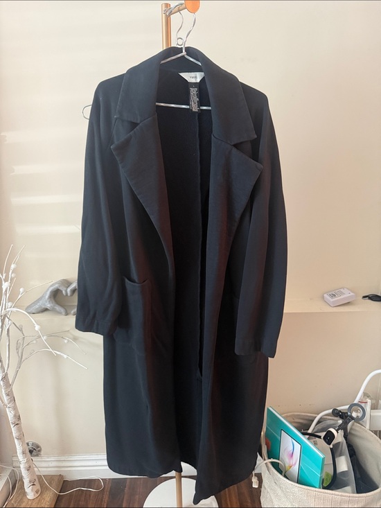 Vuori Jackets & Blazers - Vuori Black Open-Front Trench Coat